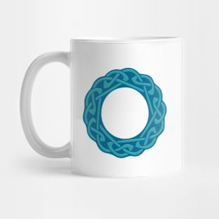 St. Patrick's Day Celtic Blue Mandala #6 Mug